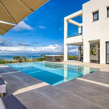 Dominante - Horizon With Sea-view Heated Jacuzzi & Infinity Pool By Posarelli Villa Acharavi (Corfu)